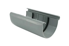 Marley Rinnen-Verbindungsschale RG 125 halbrund grau Dachrinne Rinne Dach