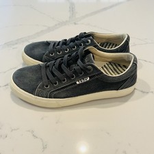 Taos Sneakers Women's Casual Black Canvas Lace-up Comfort Size 7.5