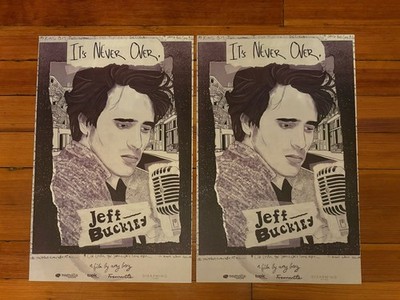 Jeff Buckley  It s Never Over  Documentary Movie Poster 11x17 Cardstock Lot Of 2