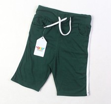 Green  White Casual Summer Shorts For Boys Size 1 to 12 Years