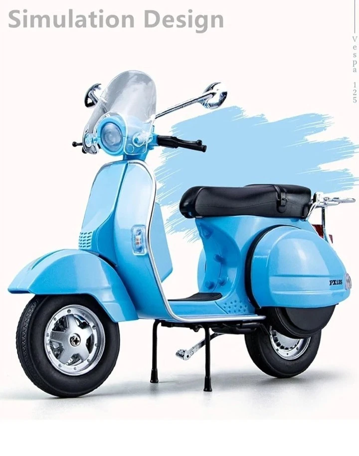 Vespa Scale Alloy Classic Leisure die-cast Metal Simulation Sound and Light - Image 4 of 4