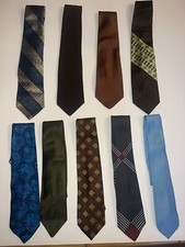 VINTAGE lot of 9 1960's WEMBLEY NECK TIES mod