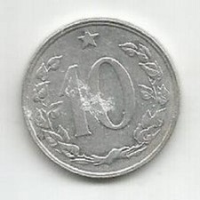 CZECHOSLOVAKIA 10 HALERU 1970