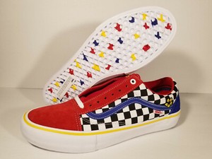 vans old skool red check