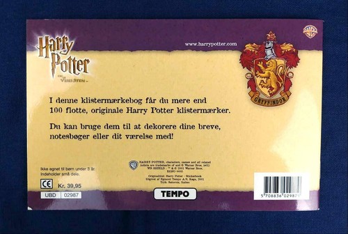 Harry Potter Sticker Book Danimarca oltre 100 adesivi nuovi e completi rari 2001 - Foto 4 di 11