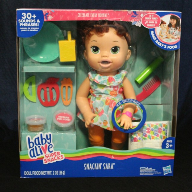 baby alive snackin lily brunette