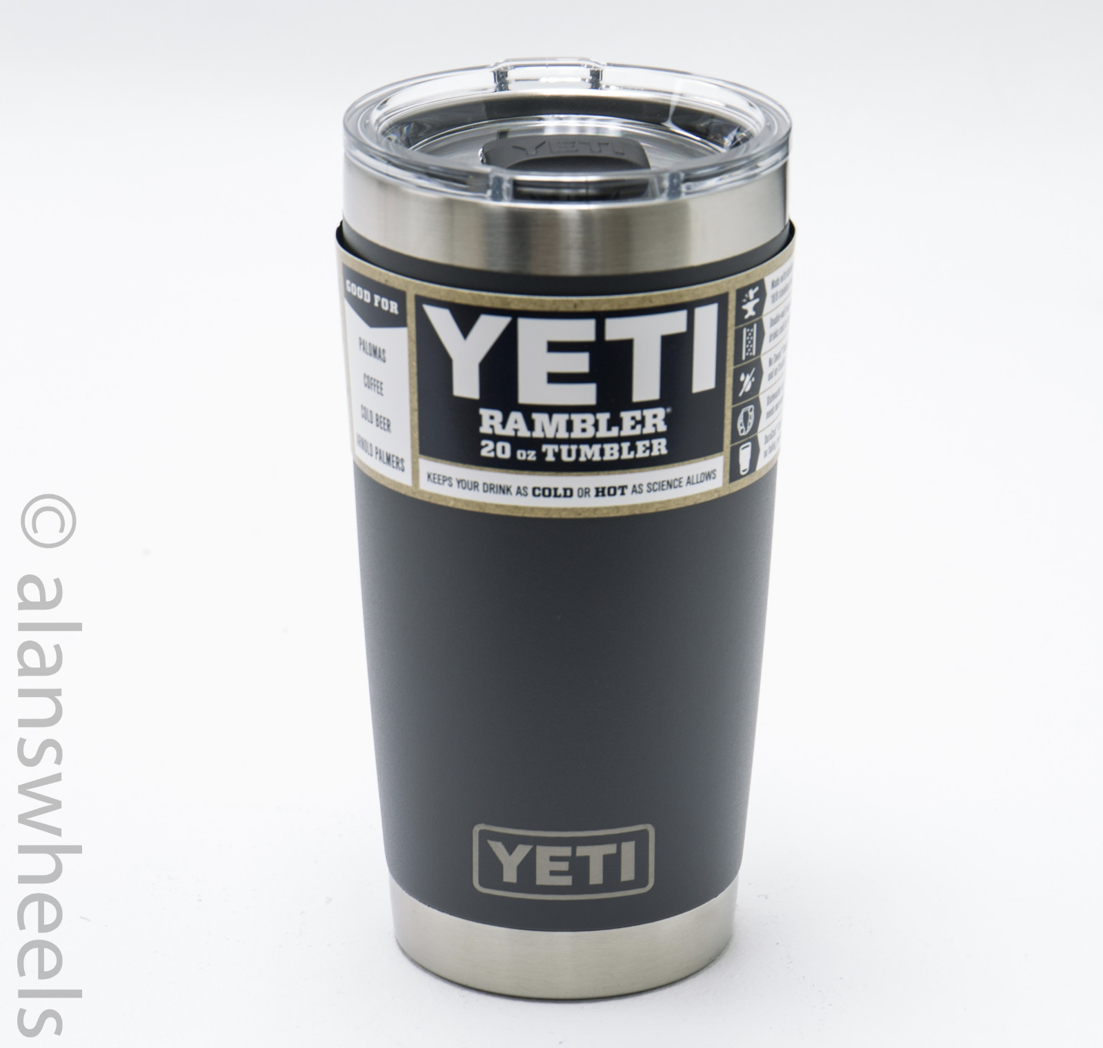 charcoal yeti rambler 20 oz