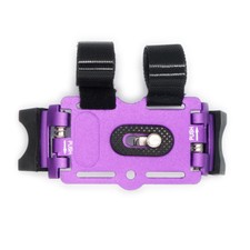 Camera Bike Mount/Handle Bar Mount Holder with Magic Straps for GoPro- Purple
