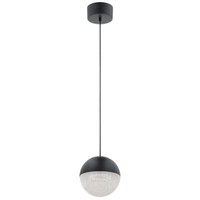 Pendelleuchte HäNgelampe Deckenleuchte Led Schwarz Kugelleuchte Esszimmerlampe