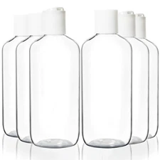 Youngever 10 Pack 8 Ounce Empty Squeeze Containers with Disc Cap