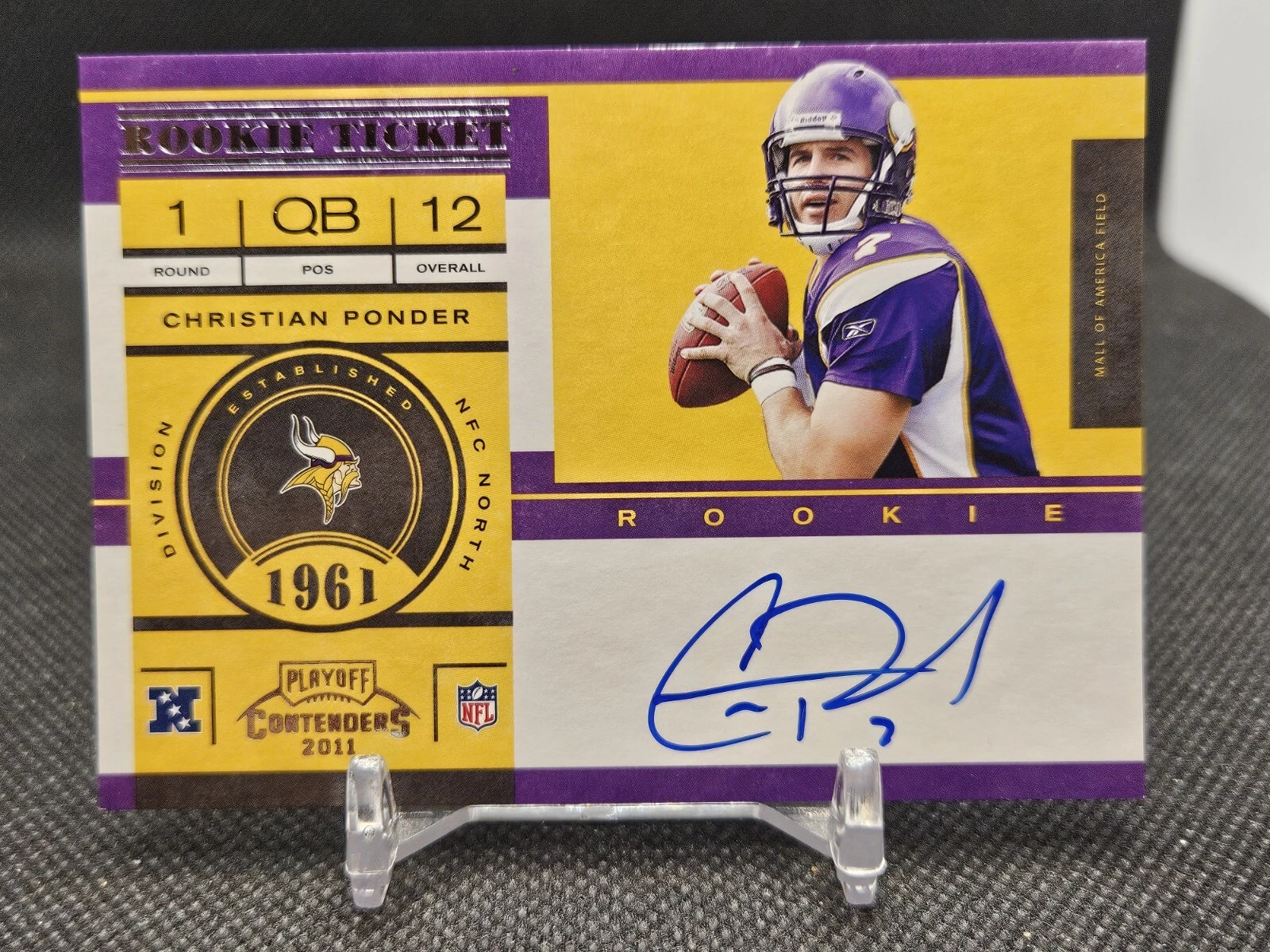 Christian Ponder trading card