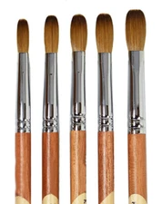 2 Tone handle Acrylic Nail Brush * Pick Your Sizes *