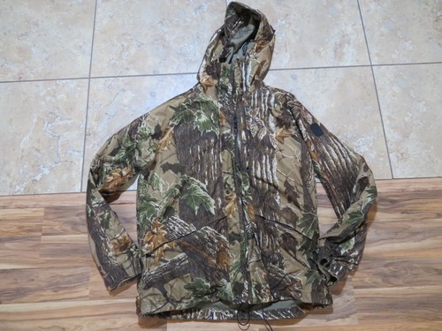 Cabelas Hooded Jacket Coat Real Tree 