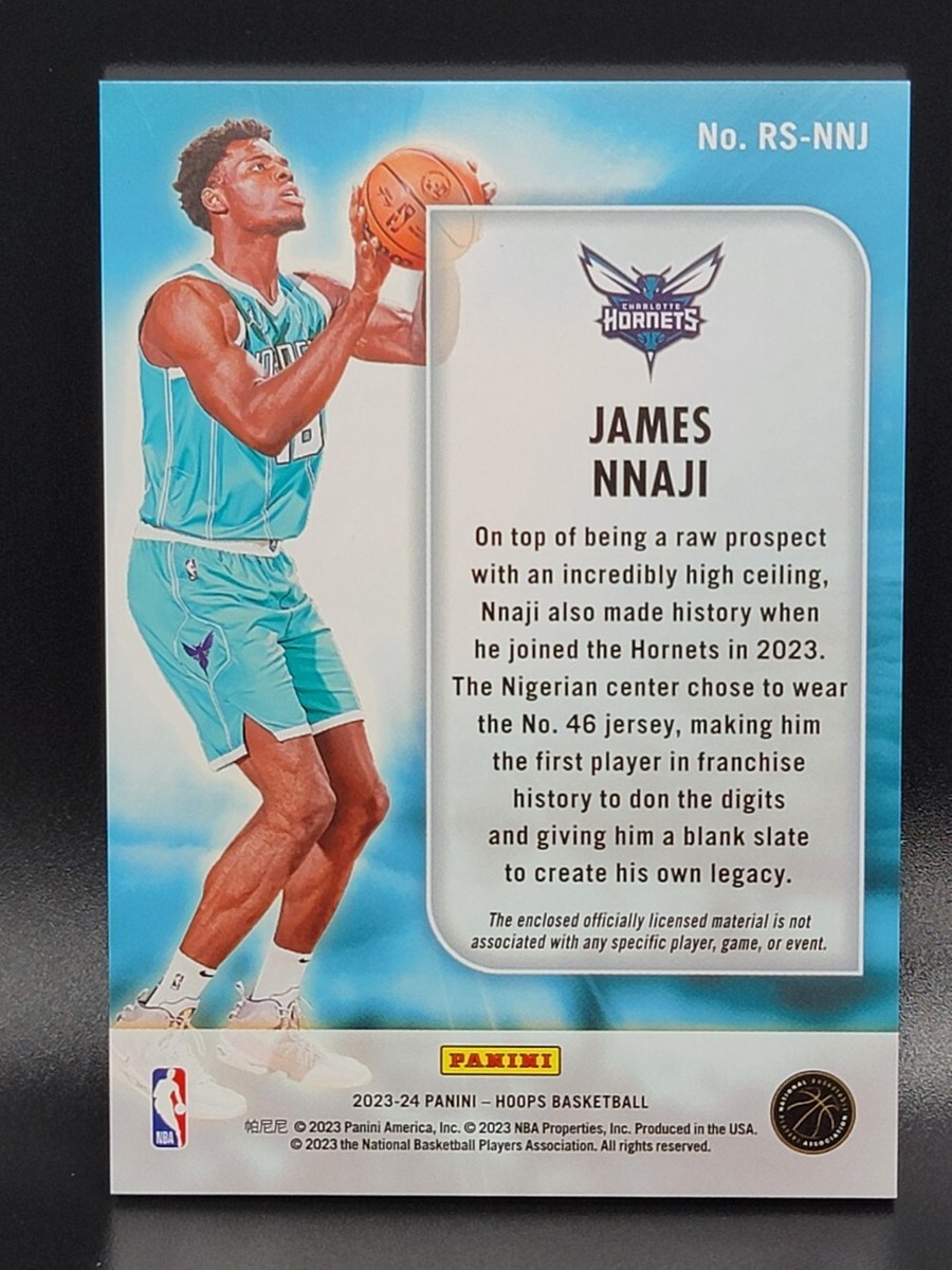 2023-24 NBA Hoops Winter Patch Rise N Shine RC James Nnaji
