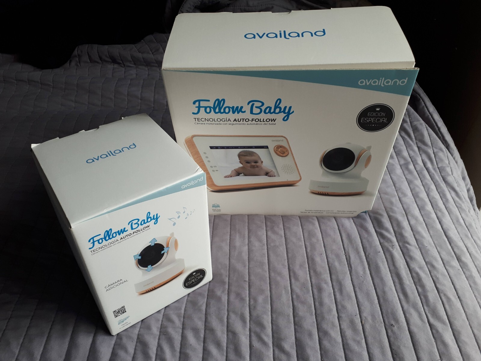 Babyphone Availand Follow Baby Double Caméra pour Surveiller Bébé dans sa Chambre
