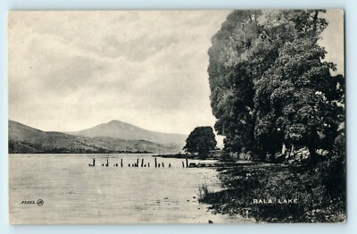 POSTCARD BALA LAKE JV BROMOTYPE NORTH WALES UNUSED LAKE