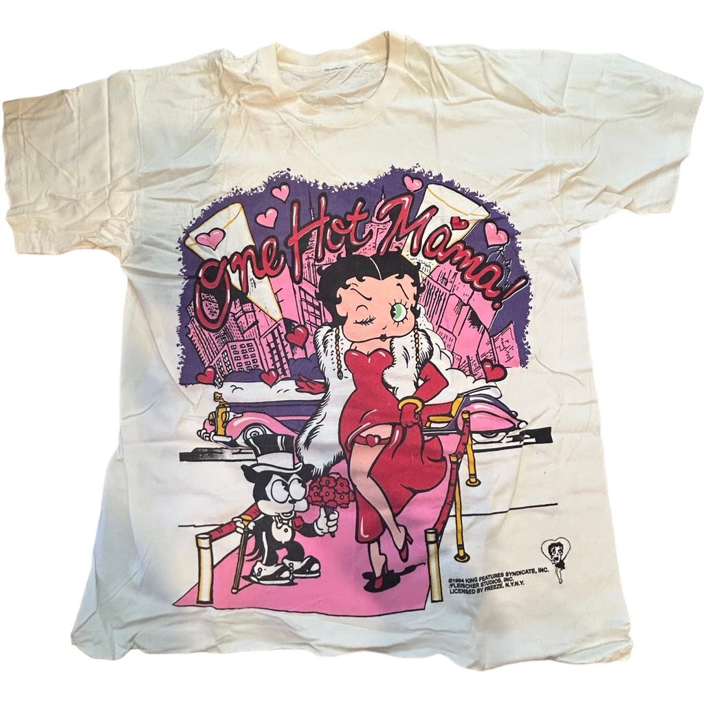 Vtg 1990s Betty Boop One Hot Mama rerto style Reprint T shirt S