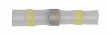 Image of Sealey YTSSB25 Heat Shrink Butt Connector Solder Terminal 12-10 AWG Yellow Pack