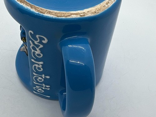 Vintage Coffee Mug Mole Novelty Tea Cup w/ 'Szeretettel' Love Affection Cute Mug - Picture 10 of 14