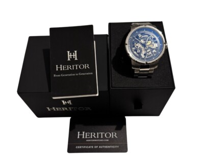 Heritor Ryder Skeleton Dial Automatik Uhr, 44mm