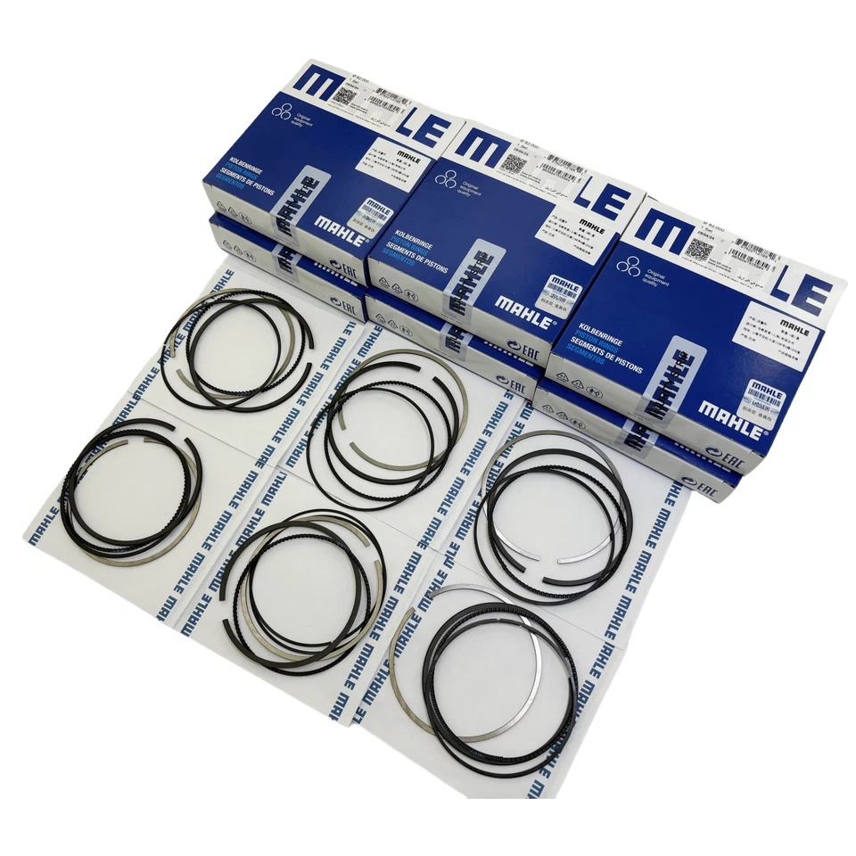 6X Piston Rings Set Mahle STD For BMW 335i 535i X6 Z4 E60 E71 E90 11257577586 - Image 3 of 4
