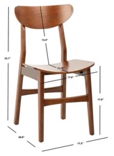 Safavieh Lucca Retro Dining Chair, Reduced Price 2172715119 DCH1001D-SET2