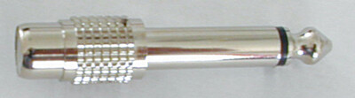Adapter 6.3mm Jack RCA PA Jack RCA Socket Audio Adapter 2 Pieces