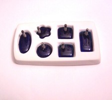 Perfect-Hole Six Assorted Shapes Glass Fusing Mold Frit Casting Jewelry Molds