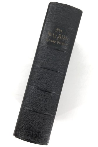 Santa Biblia Versión Douay Cuero Encuadernado 1914 Escrituras Católicas - John Murphy Co - Imagen 2 de 21