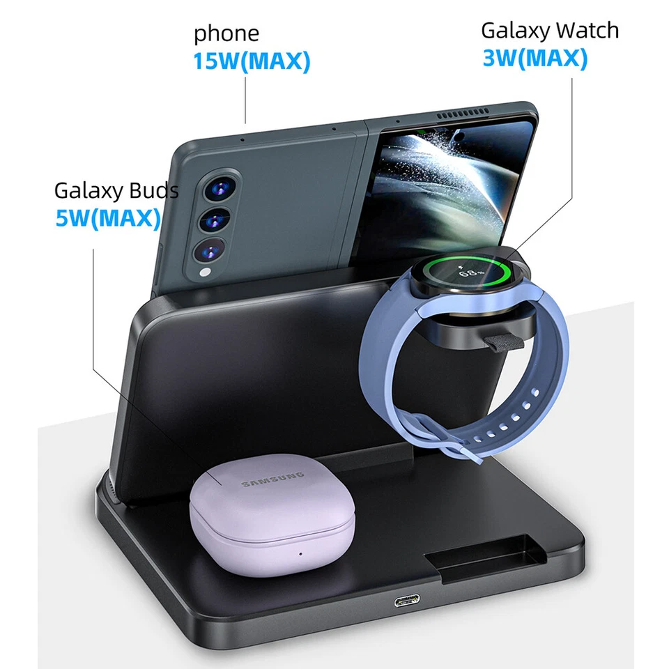 Carregador sem fio para telefone dobrável Samsung FOLD – Energia sem complicações - Imagem 3 de 4