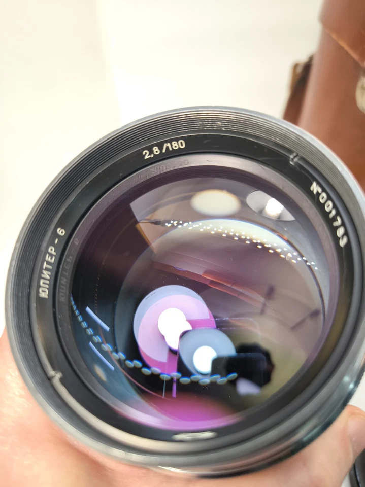 RARE JUPITER-6 f 2.8/180 Soviet KMZ M42 lens Zeiss Sonnar copy #001783 - Bild 3 von 4