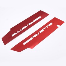 2X Red Alloy Engine Fuel Rail Covers parts Trim Fit For Corvette C7 2014-2019
