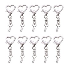 Stylish Heart Keychain Pendant Connector for Jewelry Keyring Projects