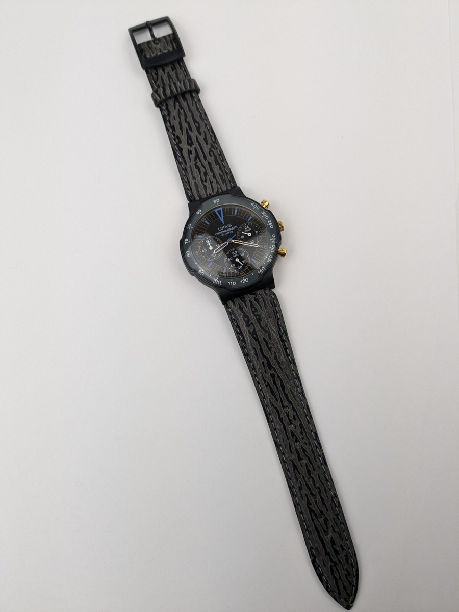 Vtg NEW OLD STOCK Lorus Analog Chronograph Quartz Watch 37mm Vtg NEW OLD STOCK Lorus Analog Chronograph Quartz Watch 37mm