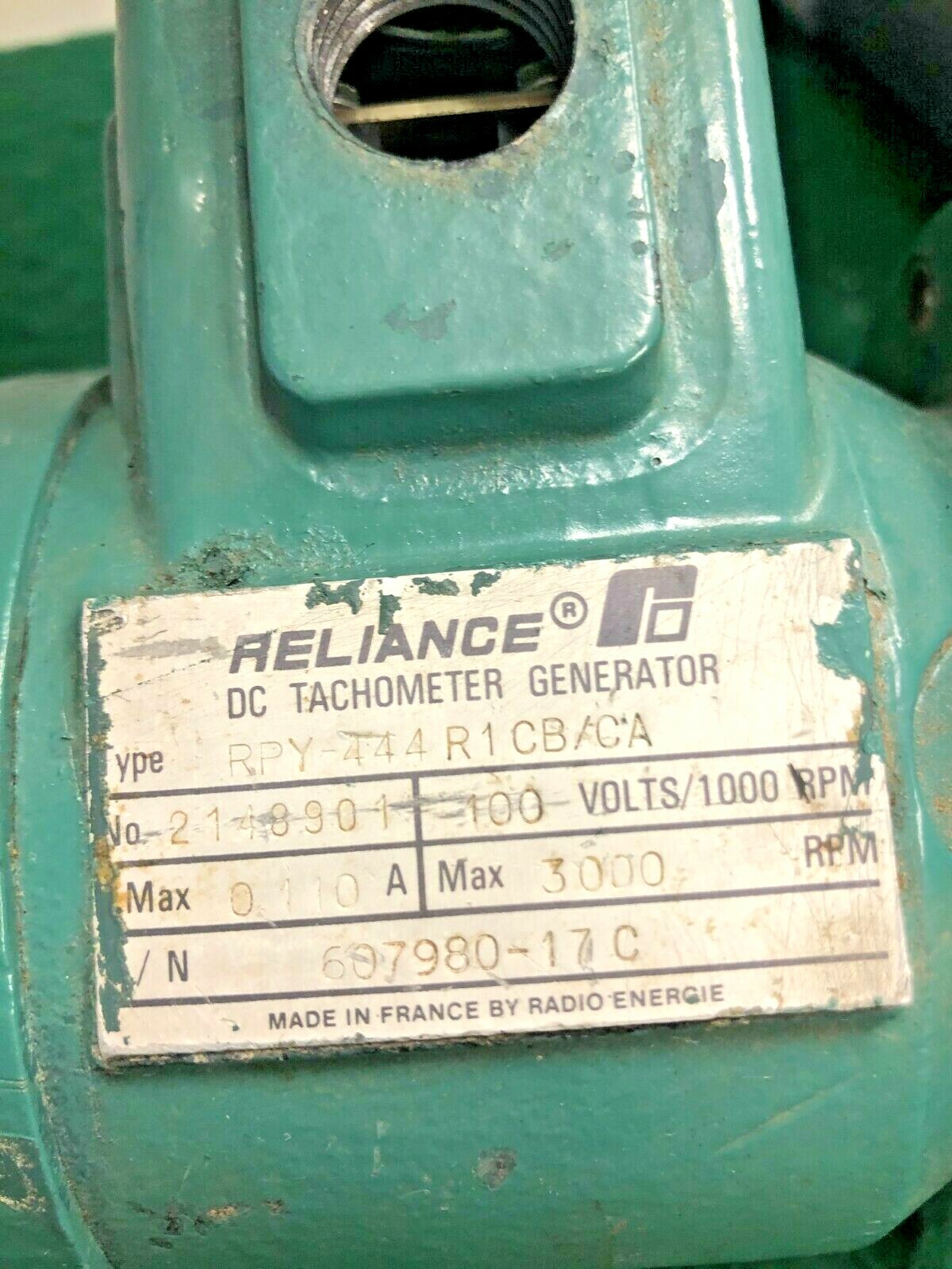 Reliance RPY444R1CB/CA DC ,MAX  3000 RPM, 100V/1000RPM