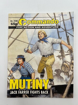 Commando Mutiny Jack Farrer Fights Back #3189 Comic Book 1998 DC Thomson Good