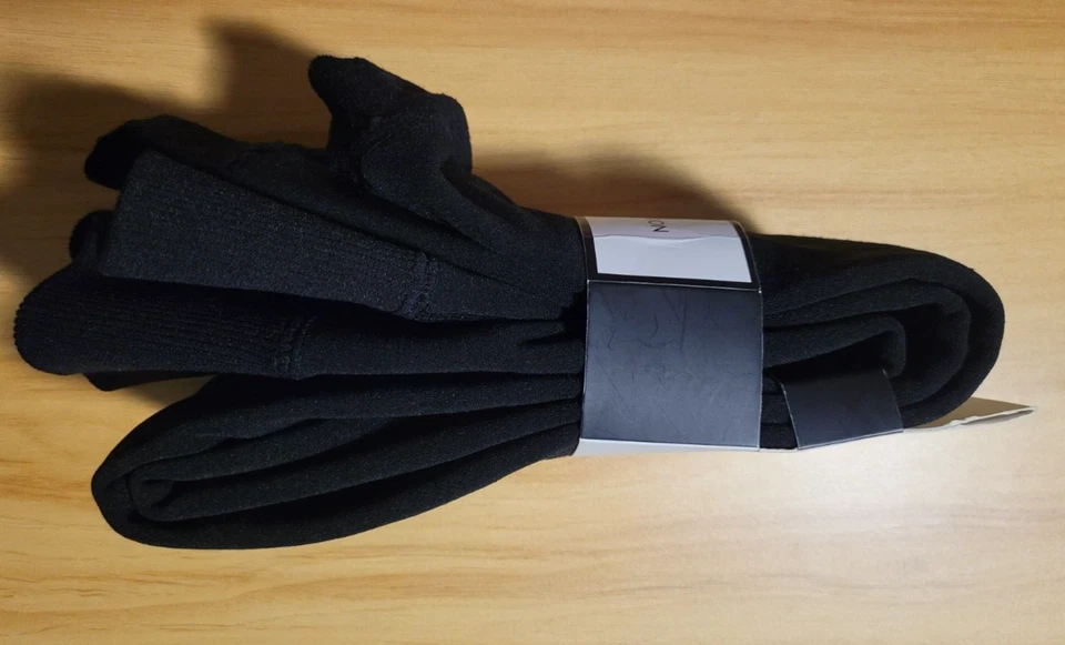 Medias sin pies forradas de terciopelo negro BCBGeneration nuevas medianas Foto 4 de 4