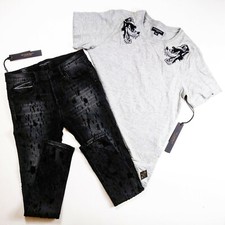 Cult of Individuality mens 2p set T-shirt size Medium and Jeans W31 L32