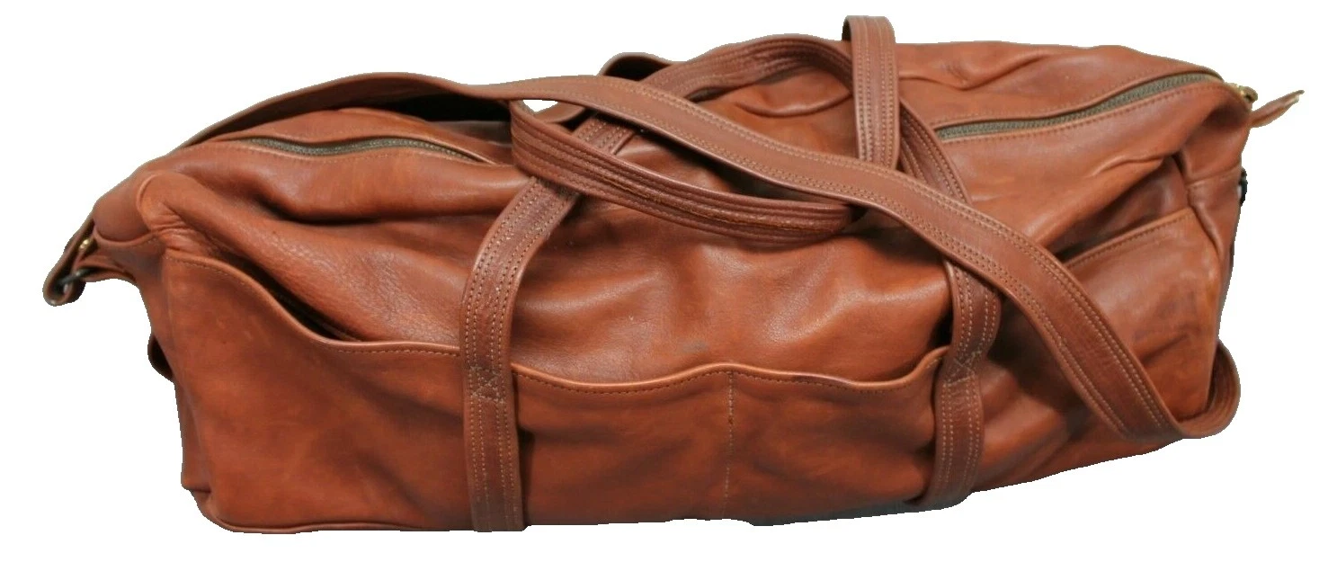 Bolsas de lona holdalls Vintage marrón y accesorios de viaje