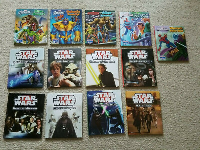 Me Reader Story Reader Book Lot - Star Wars Marvel Avengers Spider-Man - T309 