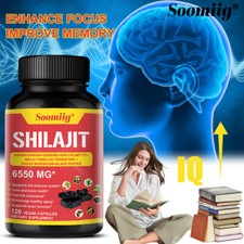 Himalayan 6550mg Organic Shilajit Energy, Stamina  Immunity Booster Brain Power