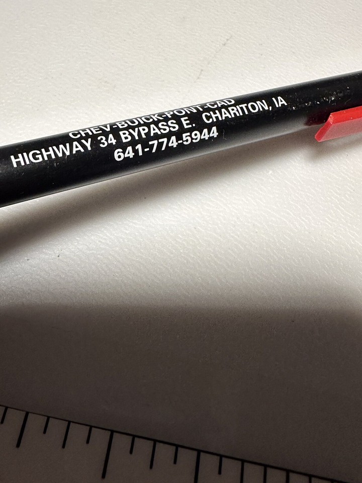 Vintage Chariton Iowa McCroskey Chevrolet Pontiac Dealership Auto Car Dealer Pen eBay