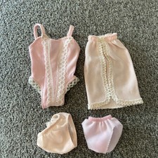 Vintage Mixed Lot of 4 BARBIE DOLL CLOTHES UNDERWEAR PANTIES LINGERIE Slip