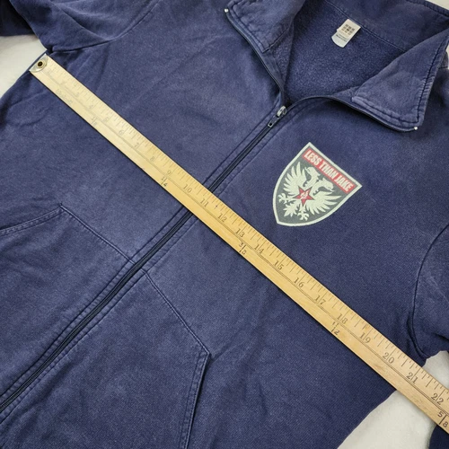 Vintage Less Than Jake Full Zip Track Jacket Mens Large Navy USA Made  image 9
