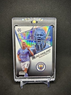 Erling Haaland 2023 Topps Stadium Chrome Goal Force UEFA Champions League MCI