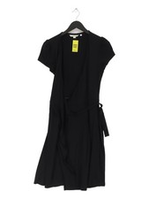 Boden Wrap Midi Dress UK10 in Black