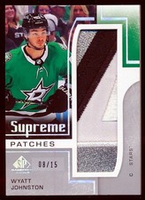 2024-25 SP Game Used Supreme Patches Wyatt Johnston 08/15