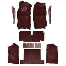 Oxblood Red Cut Pile Complete Carpet Set Coupe Automatic 1971-1975 C3 Corvette