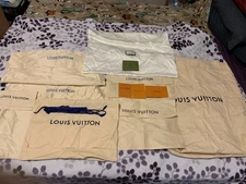 Designer dust bags Lot of 8 Gucci/Louis Vuitton