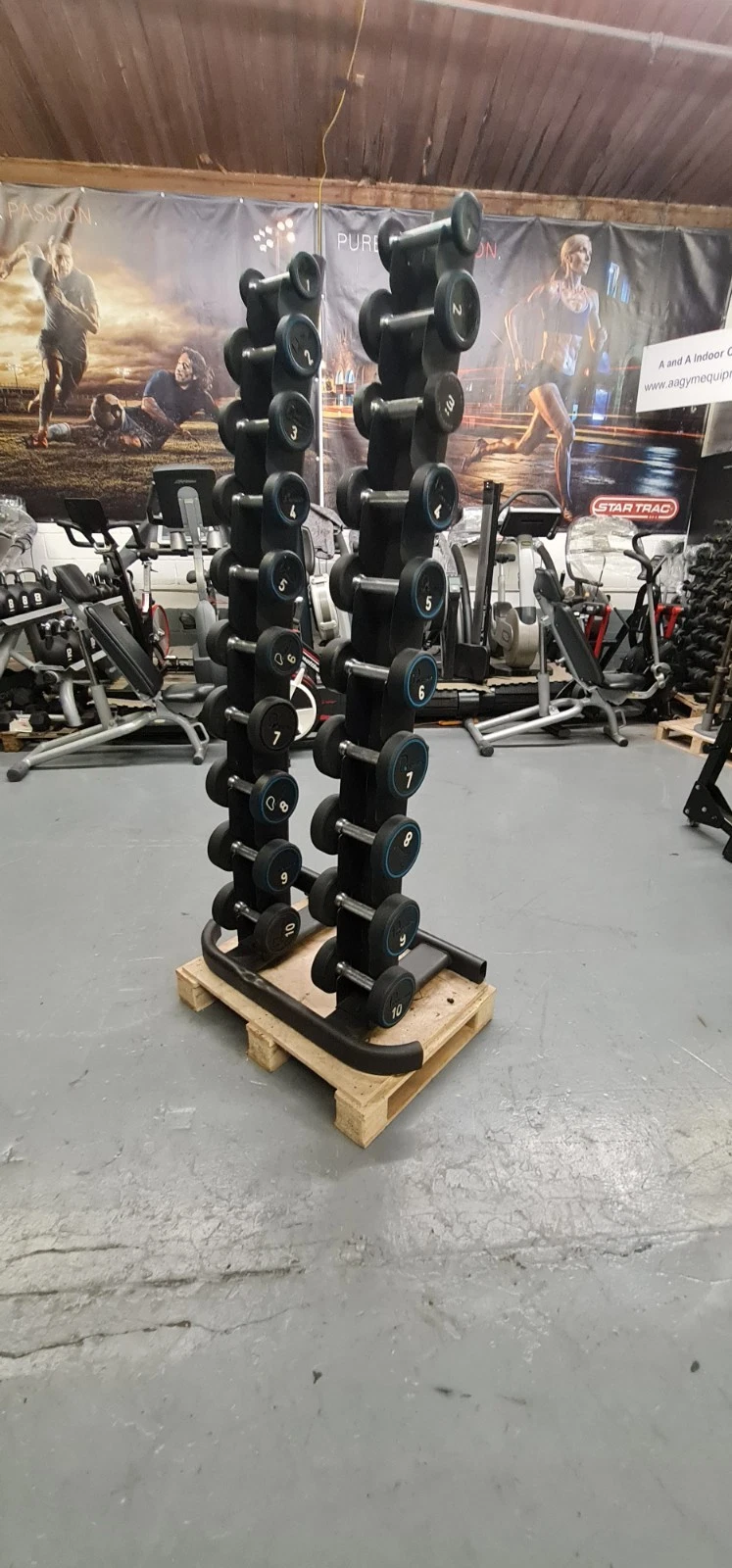1kg To 10 Kg Jordan Studio Dumbbells /Rack PAIRS Commercial Gym Equipment
Opens in a new window or t